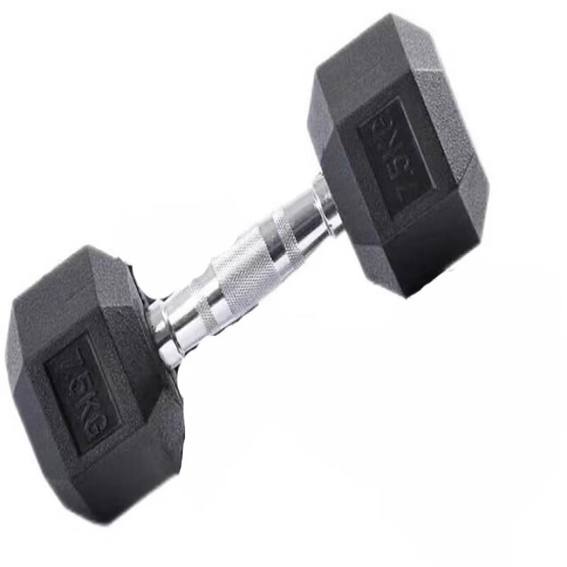 Longchan Rubber-Coated Weighted Fitness Dumbbell for Muscle Toning