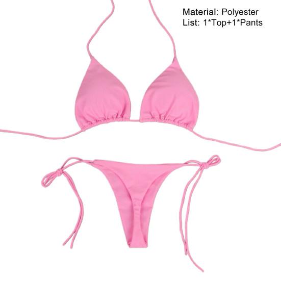 Lady Swimwear Trendy Sexy Bandage Women Swimwear Backless Bikini Set Women Swimwear for Beach