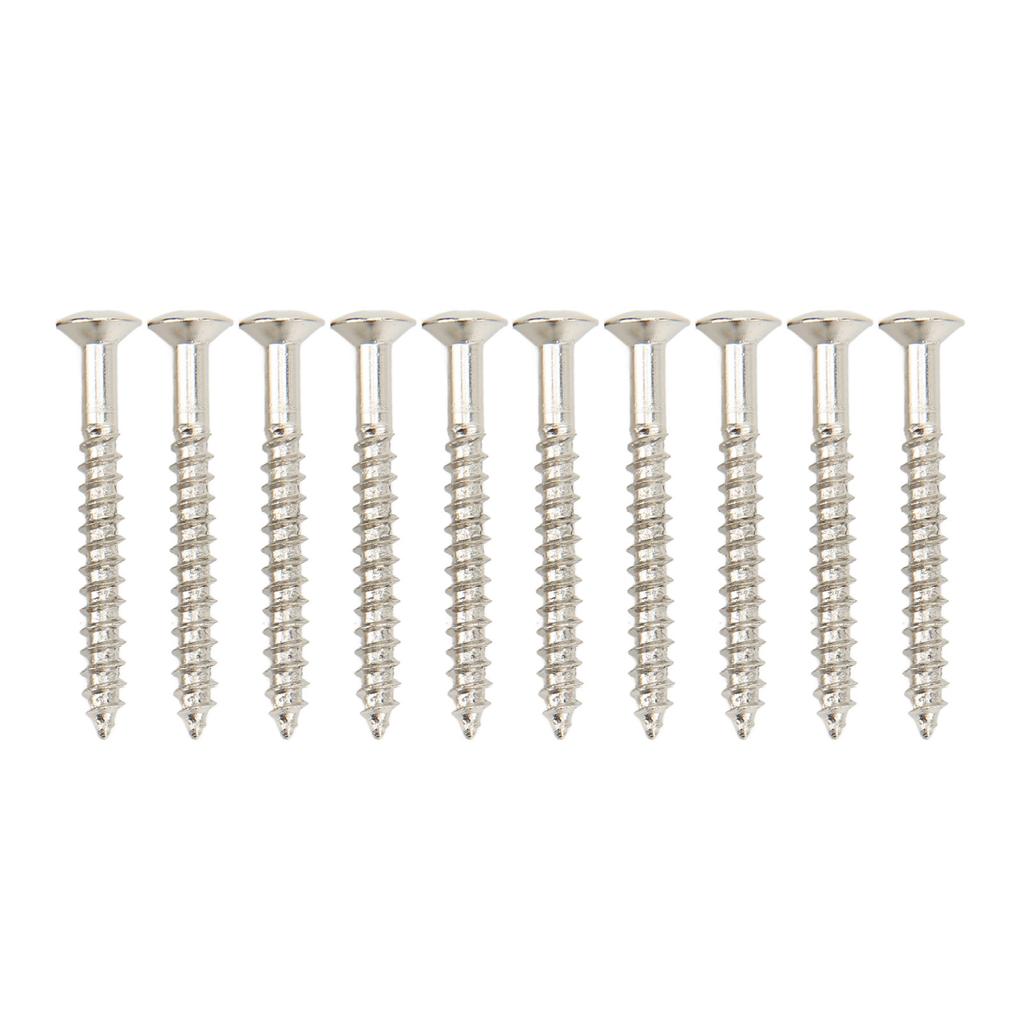 10 шт. крепежные винты для шеи гитары, железные, нержавеющие, устойчивые к коррозии, прочный винт для сборки грифа