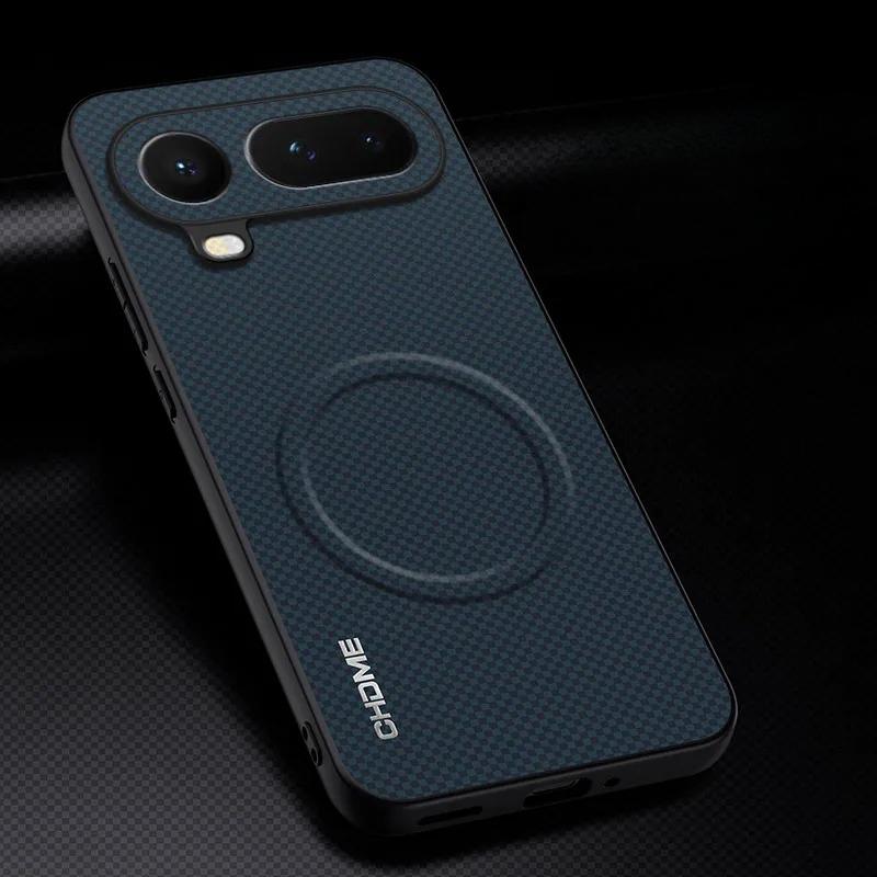 Магнитный Чехол-Книжка с Узором из Кожи для Honor Magic 8 Pro Air Lite 7 6 X70 X9d Ультратонкий Чехол для Беспроводной Зарядки Magsafe