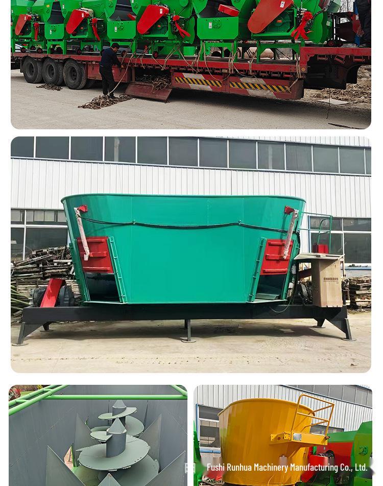Vertical Twin-Shaft TMR Mixer for Fattening Cattle: Automatic Weighing and Feed Preparation Machine