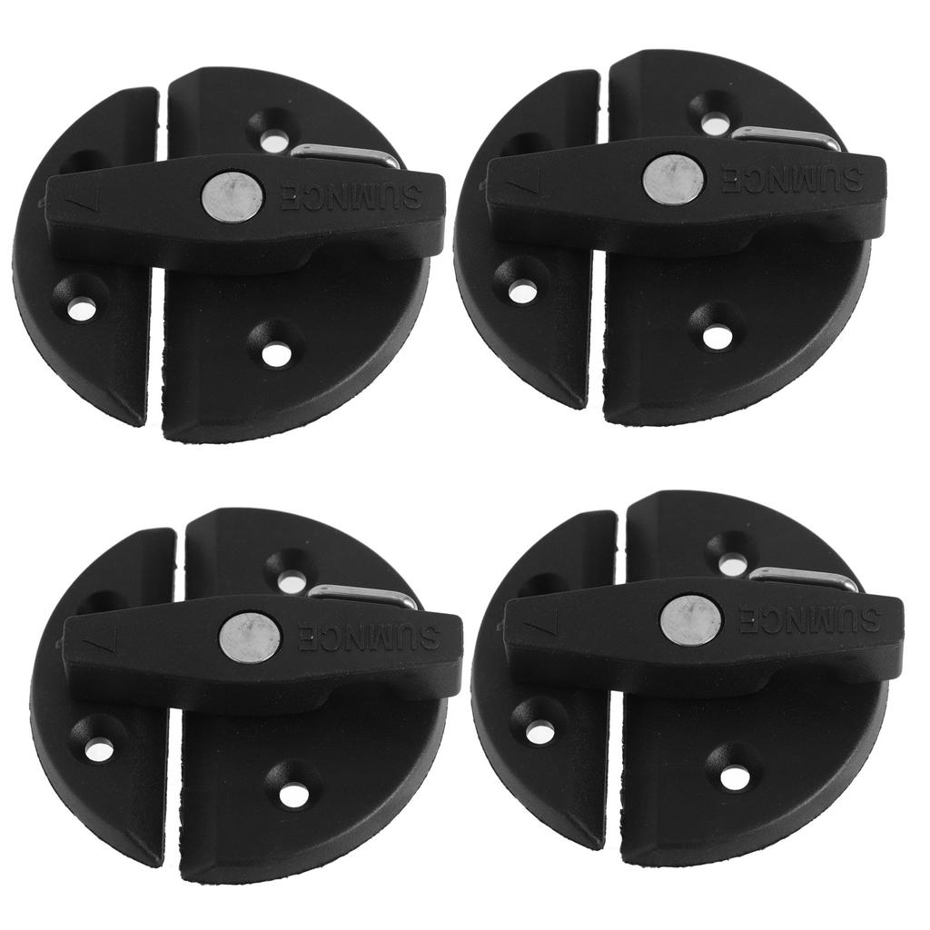 4 Sets Boat Cabinet Twist Latch Reinforced Nylon 59mm Round Turn Button Lock for Yacht RV Door Cabinet Hatch