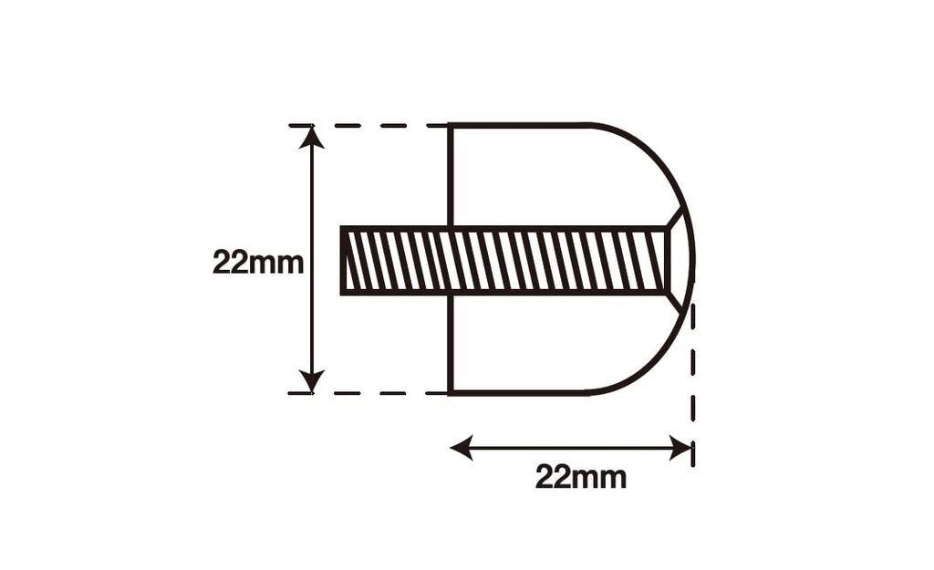 POSH Motorcycle Goods Handlebar End Kawasaki Bar End (Bolt Diameter 0.2 inch (5 mm)