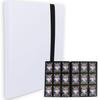 MONO ZACK Card File Trading Card Binder Holds 360 Cards Card Case File Sleeve Compatible (White)