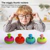 6Pcs/Set Stress Relief Thumb Rocker Toy Textured Rocker Press Squeeze Sensory Toy Concentration Aid Anxiety Relieving Fidget Toy