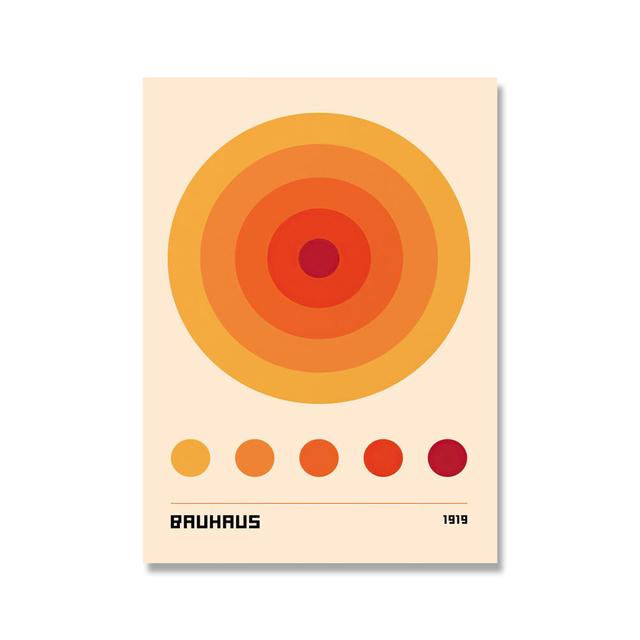 Выставочные плакаты и принты Баухауза, абстрактная геометрия Кита, настенная живопись на холсте, картина для гостиной, украшение дома, без рамки