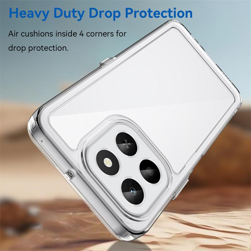 Чехол для Honor X6c Чехол для Honor X6c Фунда TPU Прозрачный ПК + Силикон Ударопрочный Противоскользящий Защитный Чехол на Заднюю Панель Телефона Для Honor X6c