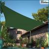 Sunshade sail awning curtain waterproof UV canopy green 4x5 m