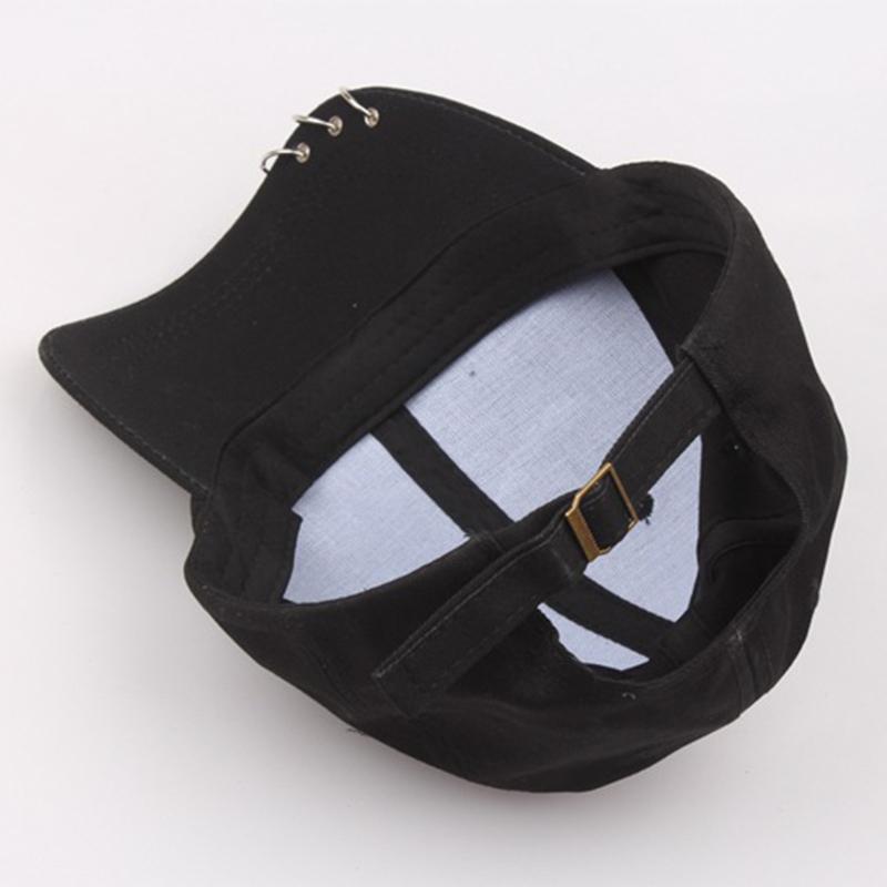 Мужская Женская Бейсболка с Кольцом Кругом Snapback Кепки Регулируемая Корейский Стиль Однотонная Кепка Папы Хлопок Повседневный Козырек Рыболовные Кепки