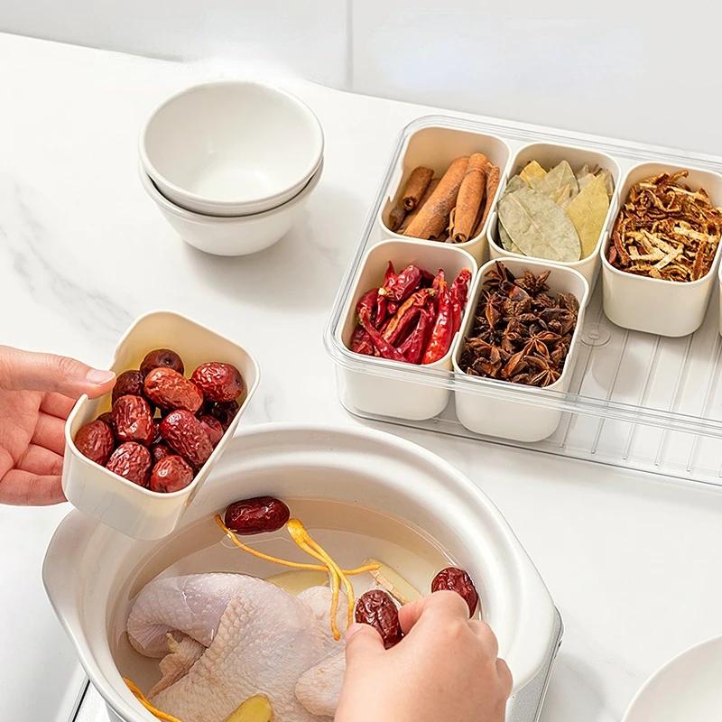 Корзина для хранения на кухне из ПЭТ с ручкой для холодильника, контейнер для хранения продуктов питания, дизайн слива, интервальный контейнер для хранения