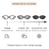 Retro Small Frame Fashion Sunglasses For Women Square Sunglasses Photochromic Lenses Uv400 Blocking Unisex Stylish Accessory
