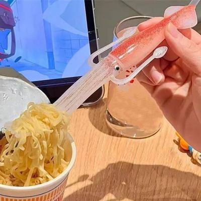 Вилка для лапши Yousheng Ramen в форме кальмара, многоразовая, устойчивая к высоким температурам, креативные столовые приборы для дома, ресторана, кухни
