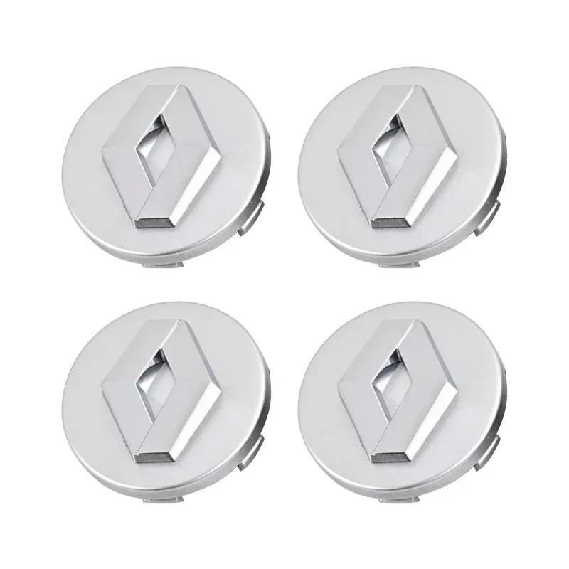 Hub Caps For Renault Megane 2 3 Clio 4 5 Trafic Captur Emblems Kangoo Zoe 4PCS 57mm 60mm Car Wheel Center Cap Logo Hub Badge Rim
