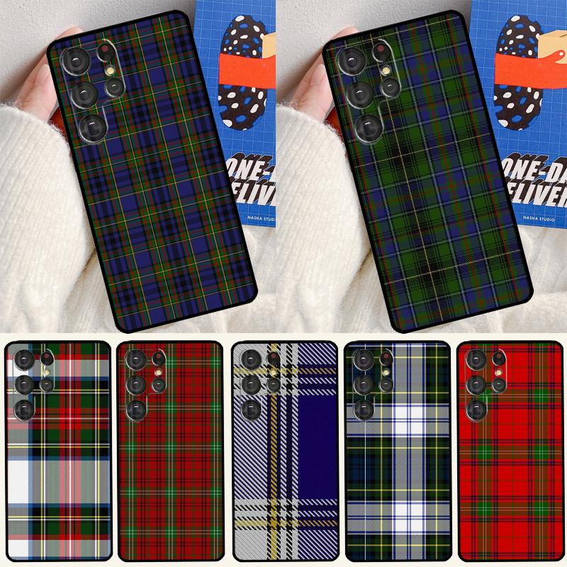 Чехол для телефона с узором в клетку тартана Clan Stewart для Samsung Galaxy S25 S24 Ultra S9 S10 S20 S21 S22 Plus S23 FE S24 FE