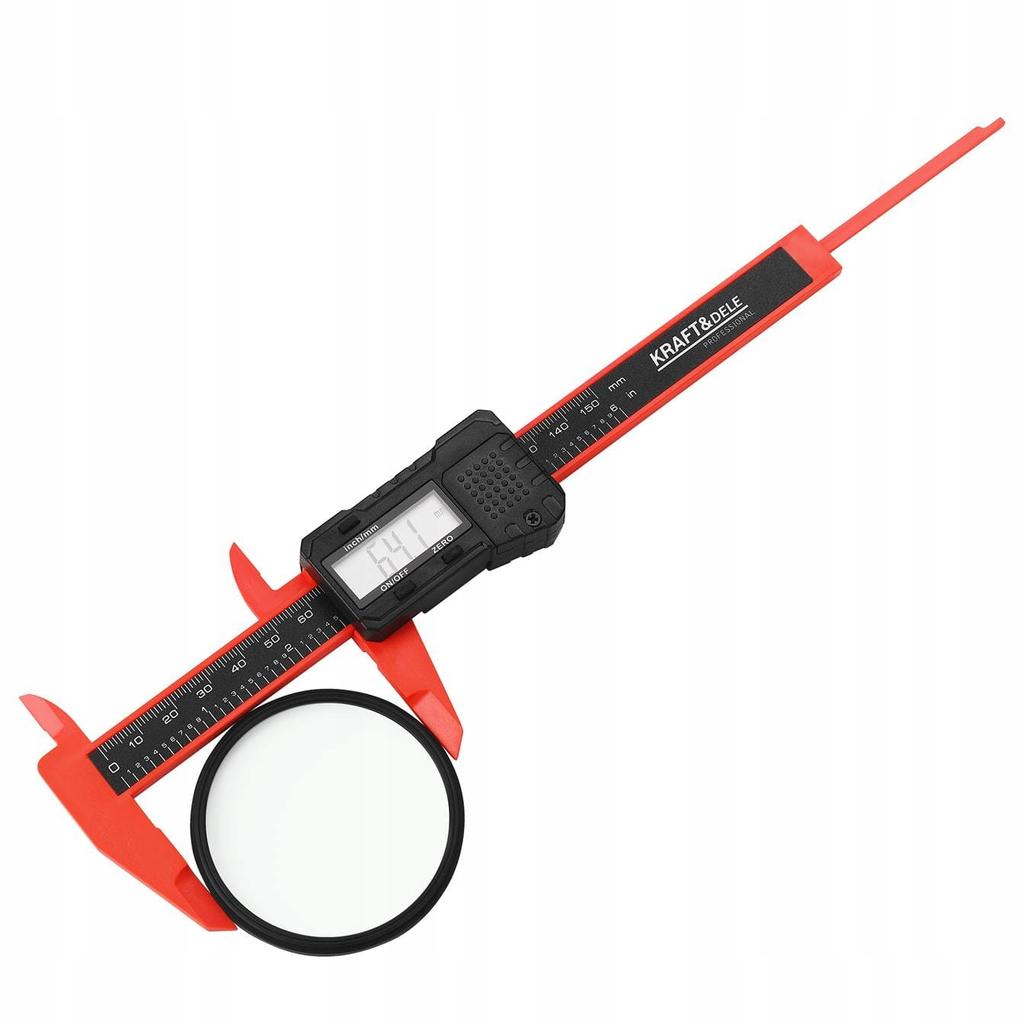 Electronic Digital Caliper LCD 0-150 Plastic Kraft&Dele