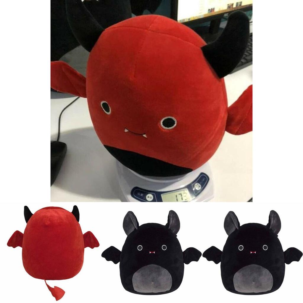 High Quality Plush Devil Bat Toy Black And Red Horror Design For Halloween Fun