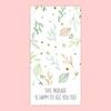 School Notebook Funny Stickers Flowers Thank You Decoration X019