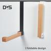 Деревянная складная вешалка для одежды, дверной крючок с противоскользящим зажимом, складная конструкция, простая установка, многофункциональный крючок для хранения, дверная вешалка для белья
