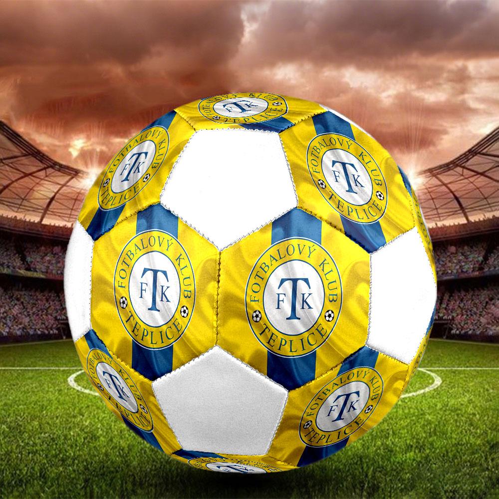 Football Club Teplice Size 5 Soccer Ball, Machine-Stitched PVC, Durable & High Bounce, All Ages Fit, fan merchandise, matches & outdoor use.