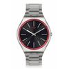 Swatch RED GRAPHITE SKIN IRONY 42 Watch, Gray, SS07S129G