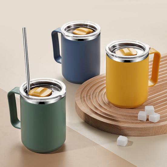 Бутылка для воды 450 мл, двухслойная, большая емкость, портативная вакуумная изоляция, материал из полипропилена, изоляция из нержавеющей стали