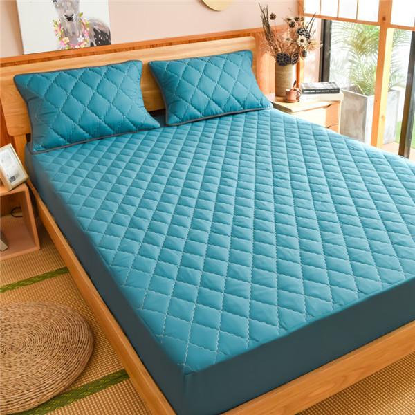 Водонепроницаемый чехол на кровать, стеганый наматрасник с тиснением, водонепроницаемая простыня, защита от клещей, наматрасник, покрывало (Нет наволочки)