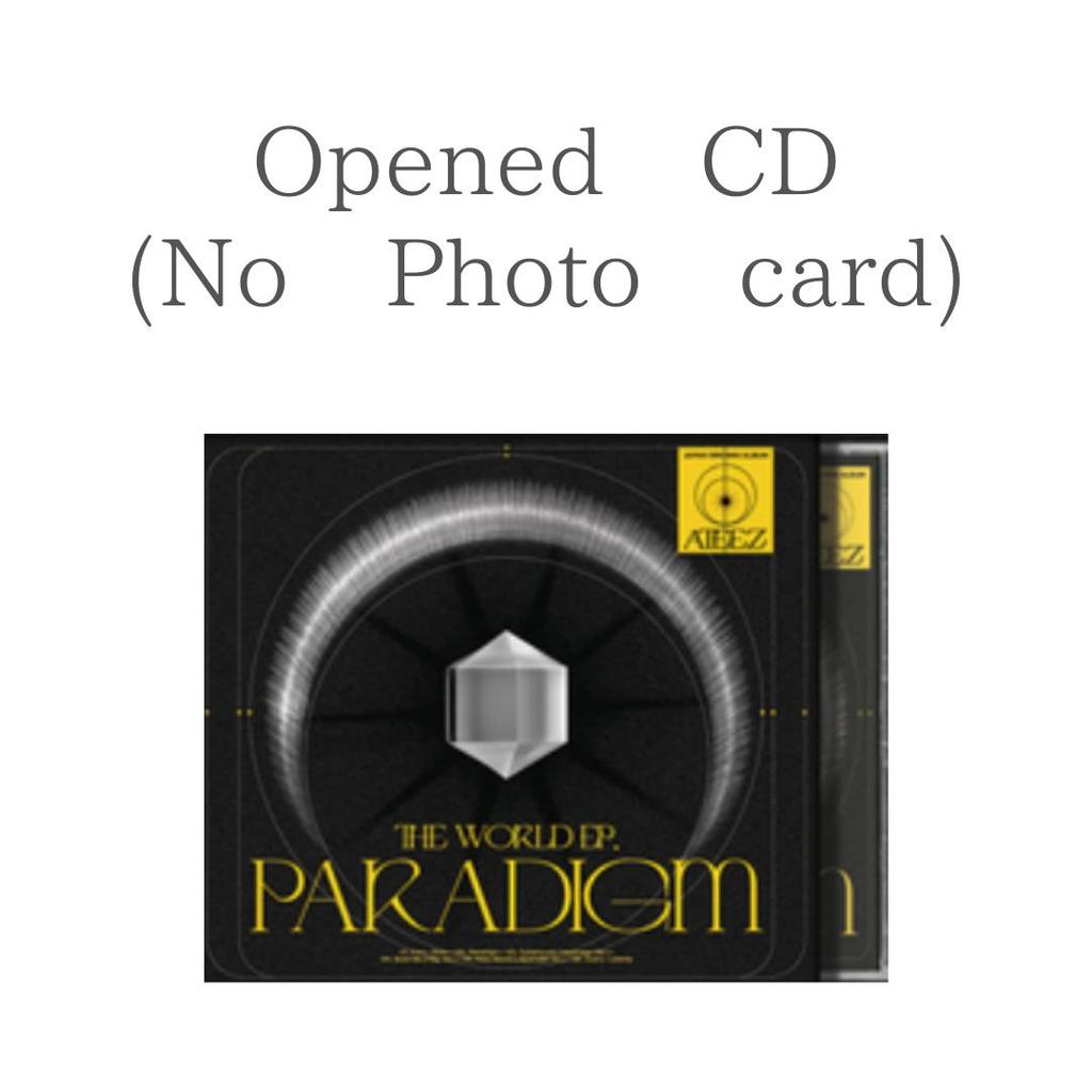 ATEEZ THE WORLD EP . ПАРАДИГМА CD (Открытый, Без фотокарточки) СТАНДАРТНАЯ ОГРАНИЧЕННАЯ СОЛЬНАЯ версия.