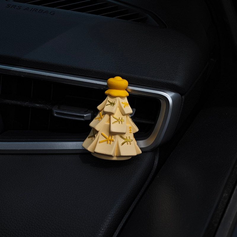 Car Air Freshener, Car Vent Decoration, Money Tree, Wealth Flower, In-Car Aroma Diffuser Stone, Fragrance, Good Luck Gift