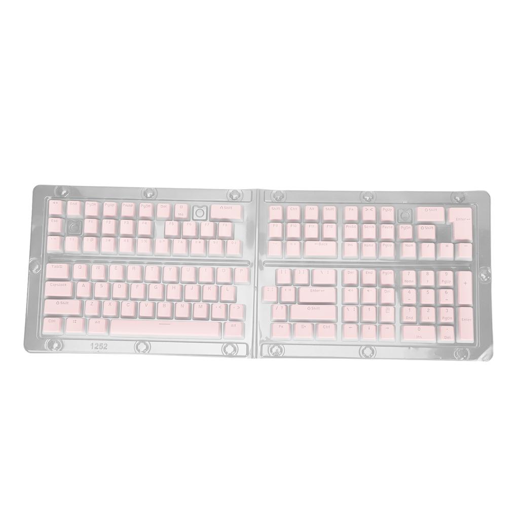 Keyboard Keycaps 129 Keys Pudding Transparent OEM Height PBT Two Color Injection Molding DIY