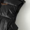 Men Waistcoat Hooded Sleeveless Vest Coat Black Golden Color Down Cotton Zipper Pockets Vest Jacket Daily Wear