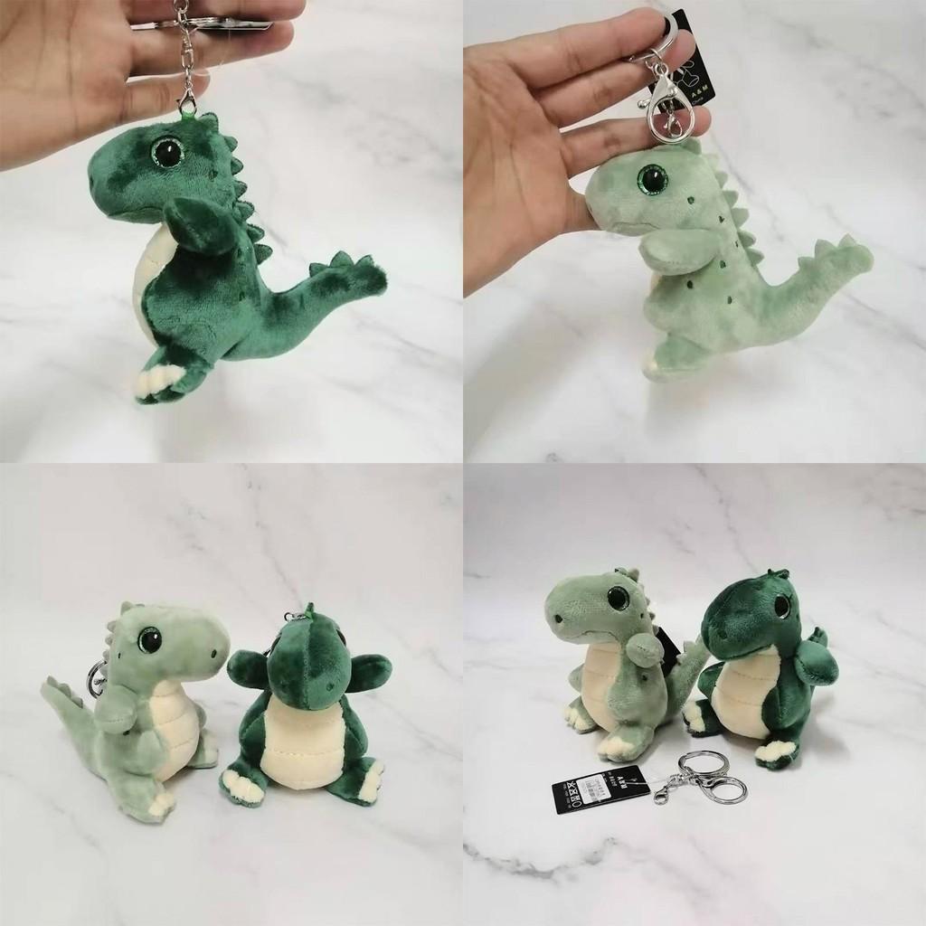 Cozy Green Cartoon Dinosaur Plush Toy Keychain Perfect For Children And Gifts