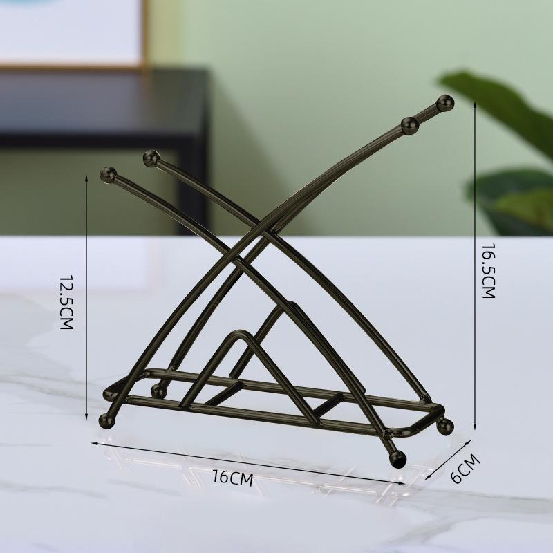Вертикальный держатель салфеток Nordic Gold Iron для отелей и ресторанов