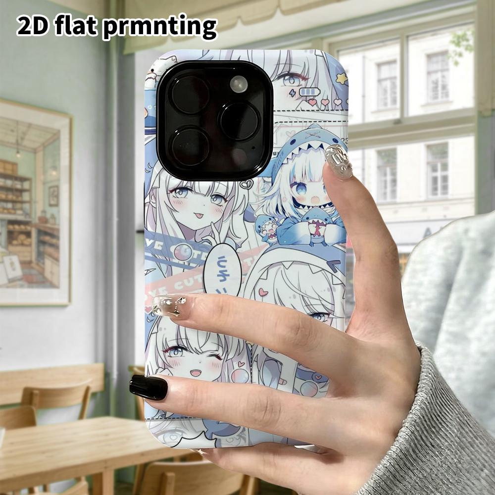 Phone case: 2D flat, suitable for iPhone 18 17 16 15 14 13 12 Pro, multiple emojis, perfect Christmas and Halloween holiday gift
