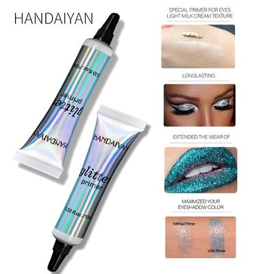 Блестящая грунтовка с блестками, крем для макияжа, водостойкие тени для век