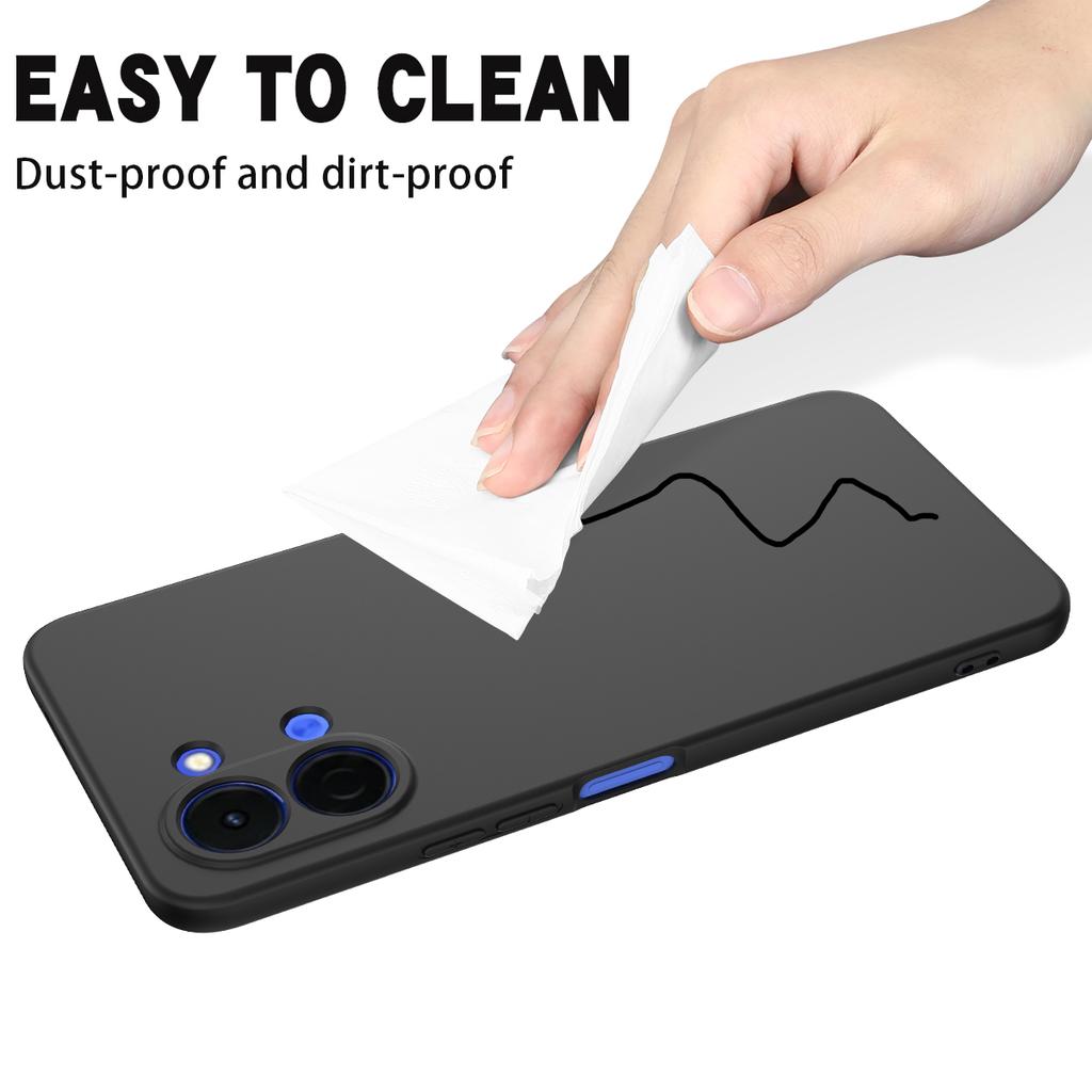 For TECNO Spark Go 3 Liquid Silicone Case Phone Back Cover with Hand Strap