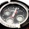 Рабочие / Новый аккумулятор / Переведенные часы CASIO Casio G-SHOCK Digiana Кварцевые AW-590 Черно-серебристые Двухстрелочные Цифровые QZ [bs17]