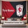 Custom Name Text Tapestry FC Twente Personalized Polyester Wall Tapestry For Bedroom And Room