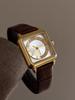 Ladies Watch Square Fashion 25mm Small Dial Brown Leather Waterproof Women's Watch Minimalist Clock With Dresses