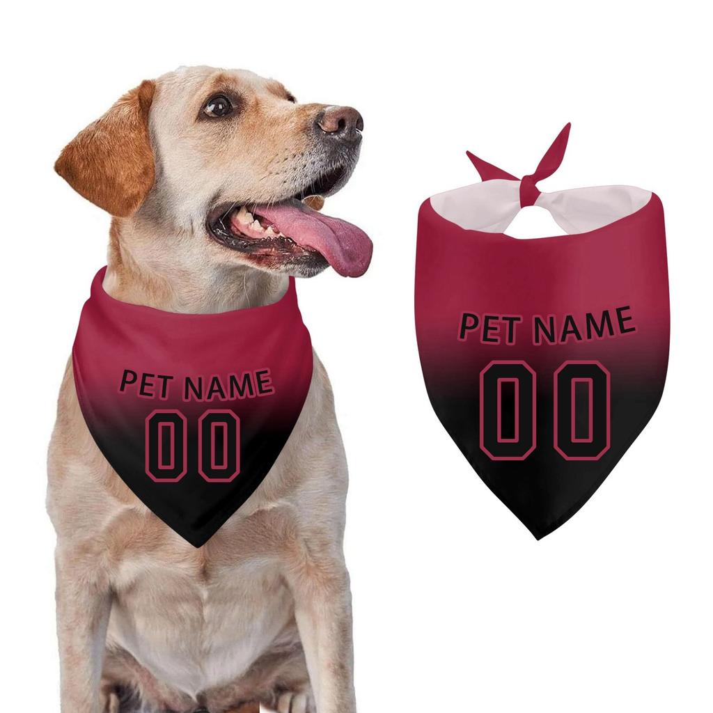 Personalized Dog Bandana With Name Number Custom Dog Bandana Pet Scarf For Puppy Small Medium Cats