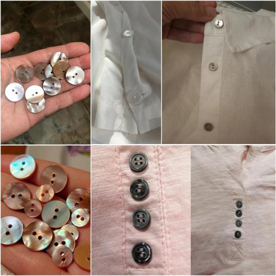 ECYC Ltd 10 шт 20 мм пуговицы из перламутра - Круглые, из натуральной раковины, перламутровые, для шитья, пальто, костюмов, рубашек, курток, DIY поделок