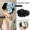 Korean Style Pleated Cloud Crab Claw Hair Clip Mesh Flower Bud Hair Clip Shark Clip Women Accessories