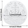 Силиконовая форма Якорь Корабль Якорь Формы для мастики Инструменты для украшения торта Топпер для кекса Конфета Смола Глина Шоколад Форма для гампасты