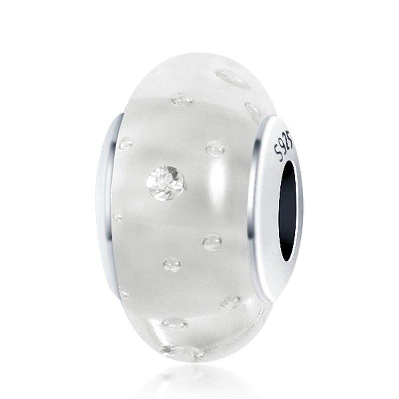 New Copper Rainbow Colored Glass Bead Exquisite Talisman For Serpentine Bracelet Diy Women'S Boutique Jewelry Accessories