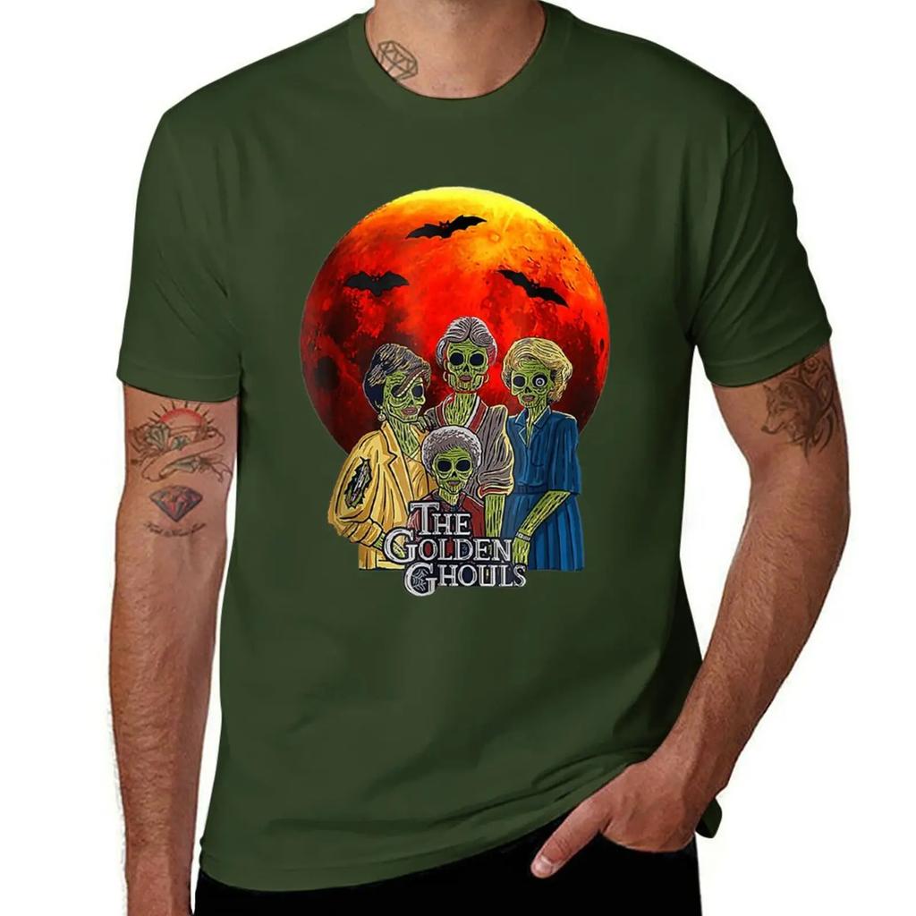 Футболка The Golden Ghouls аниме футболка графика черные мужские футболки
