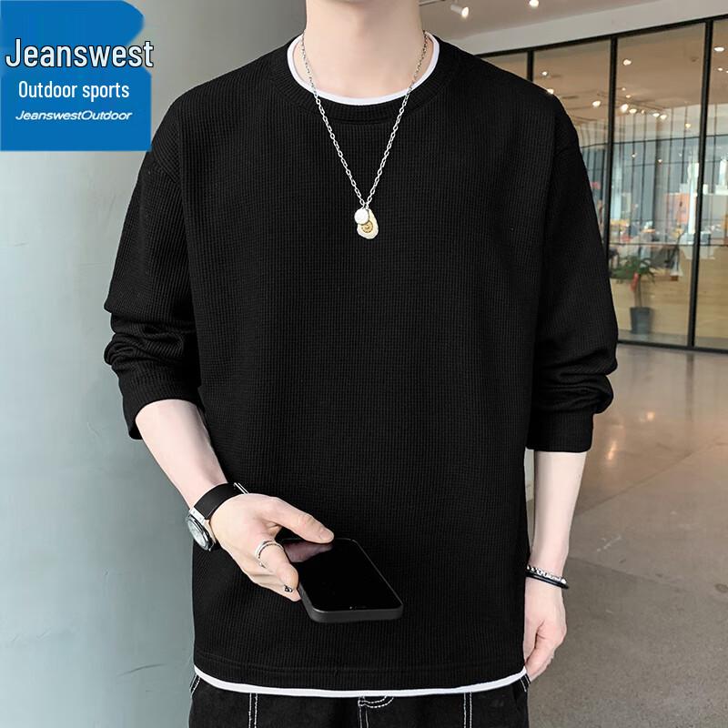 Повседневный топ с круглым вырезом и длинным рукавом для мужчин Jeanswest