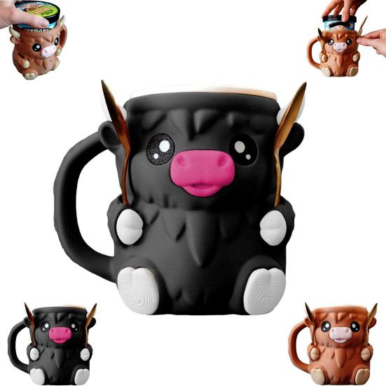 Highland Cow Ice Cream Pint Holder Insulated Ice Cream Cozy