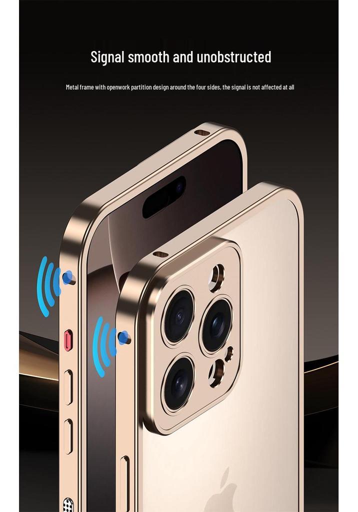 Алюминиевый сплав iPhone 15 Pro, бампер с теплоотводом и пряжкой в виде морского конька