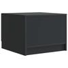 Coffee Table with Drawers Black 49 x 50 x 37 cm Engineered Wood