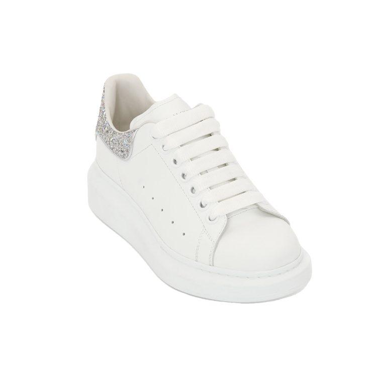 Alexander Mcqueen Кроссовки Оверсайз 'White Holo Silver' Женские 558945WHTQI9413