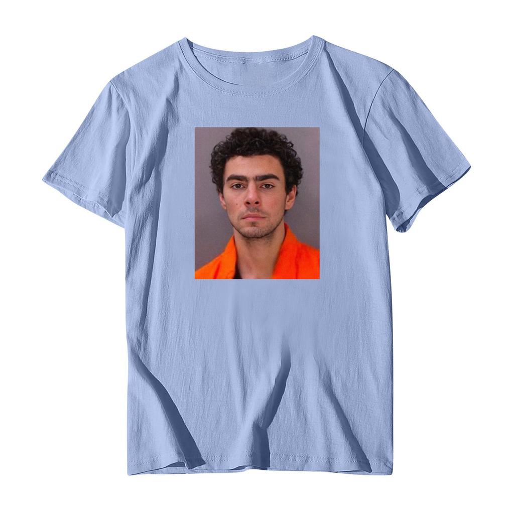 Повседневная модная спортивная футболка с круглым вырезом и принтом унисекс с коротким рукавом